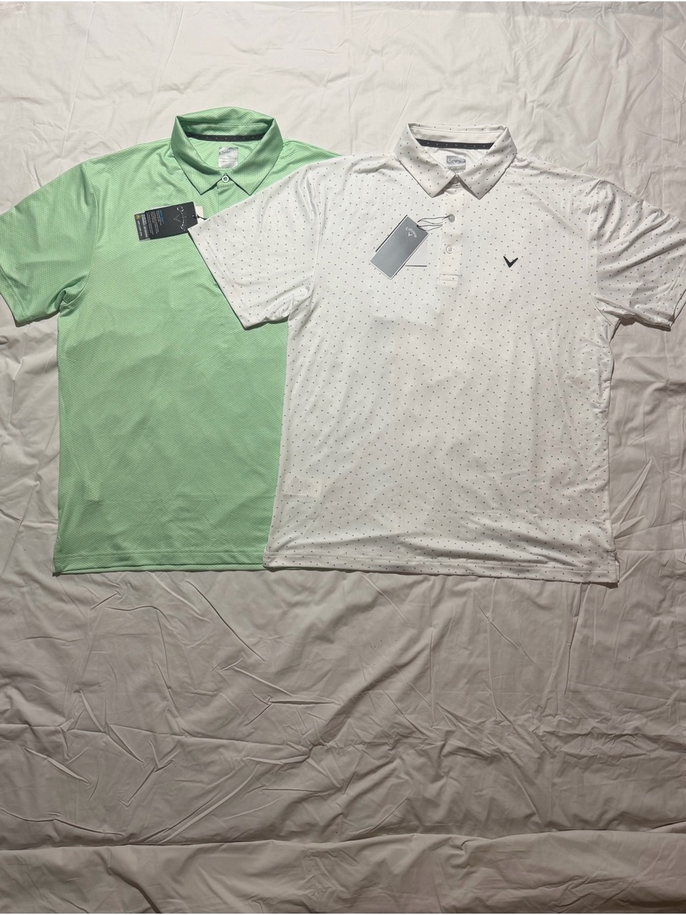 Callaway Opti-Dri Golf Polo Shirt Bundle 2-Pack NWT Men’s Large UPF 50 Stretch